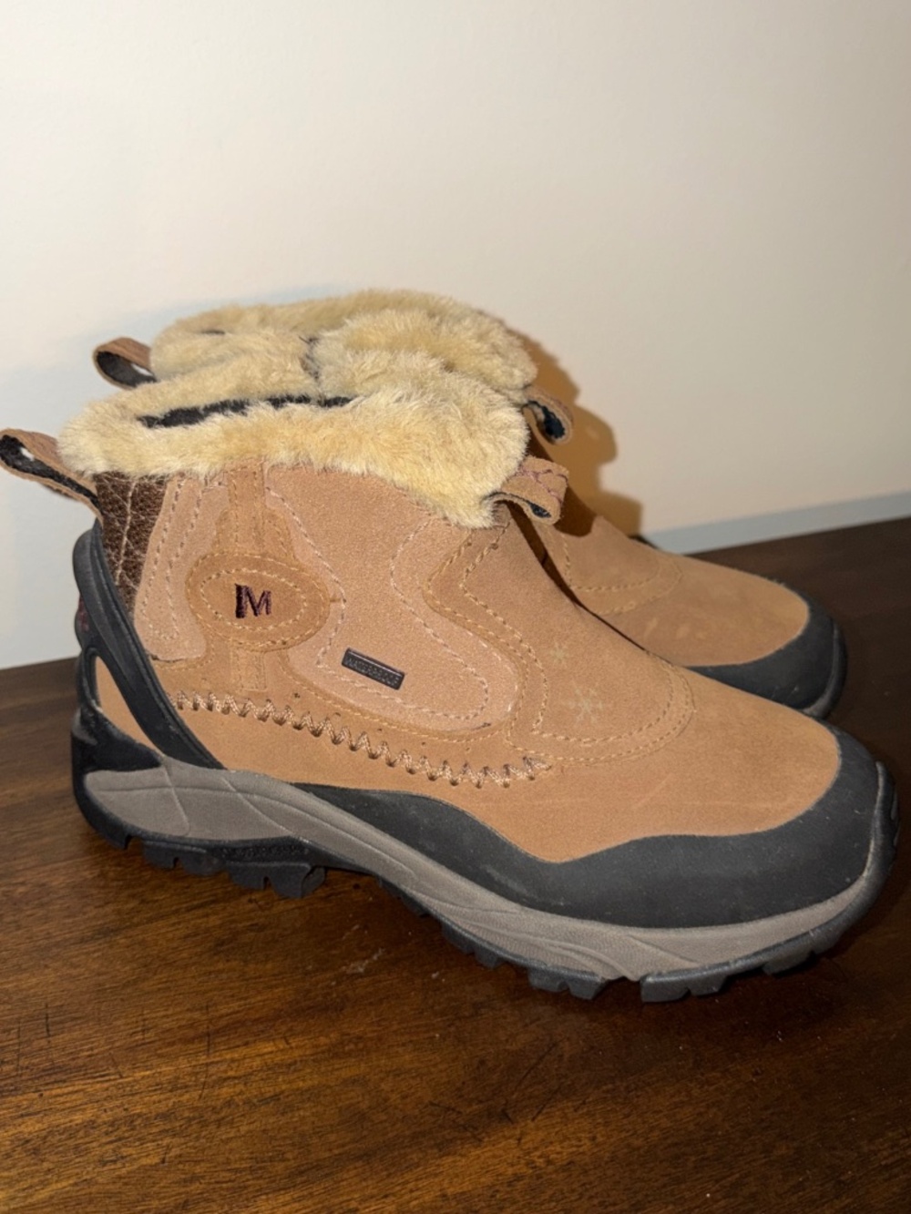 Merrell Sleet Hiking Boots Waterproof Bracken Winter J82704 ~ Women’s Size 6